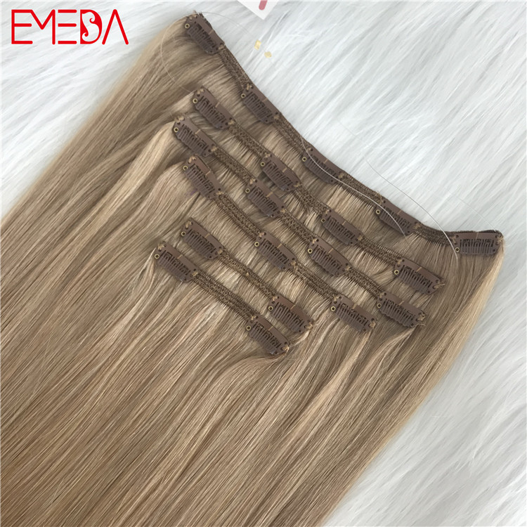 Best seamless hair extensions thick end clip on hair extension quotation YJ288